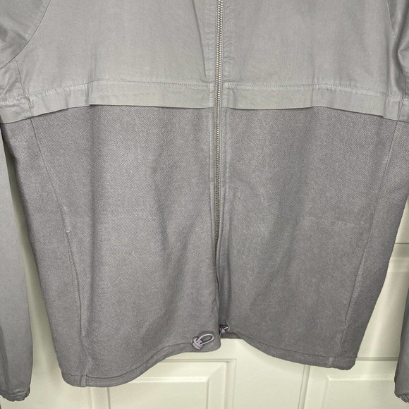 LES BASICS Men’s LE WIND CHEATER JACKET In Gray Large Cotton Portugal - Picture 5 of 13